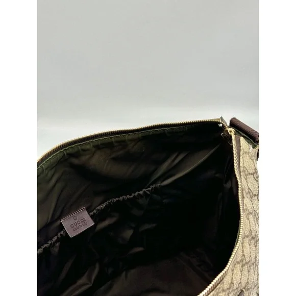 Gucci GG Supreme Canvas Messenger/Diaper Bag Brown Monogram Crossbody - Picture 2 of 13